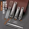 Cortauñas anti-salpicaduras de alta gama para hombre, set de manicura para el hogar, juego completo de cortauñas de acero inoxidable importado, set de cortauñas de alta gama