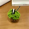 Produto Acabado de Crochê Feito à Mão Buquê de Flores de Lã Dia do Professor Dia das Mães Dia dos Namorados Chaveiro Brinquedo de Pegar para Feriado Pingente