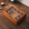 Caja de almacenamiento de madera vintage para artículos varios, a prueba de polvo para el hogar, caja de joyería, flor de begonia, escritorio de sala de estar, habitación, caja de almacenamiento de sentido avanzado