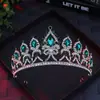 Corona de Novia Europea y Americana Tocados de Corona de Princesa con Pedrería Accesorios para el Cabello Estilismo de Boda Vestido Corona de Cumpleaños Regalo de Navidad