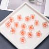 Cuentas Cuadradas de 10mm en Cuentas Cuentas Sueltas Cuentas Cuadradas Sándwich Macaron Hechas a Mano DIY Cadena para Teléfono Móvil Accesorios de Joyería