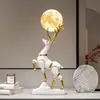 Ciervo de la Suerte Decoración para Armario de Vino Adornos Hogar Sala de Estar Mueble de TV Árbol del Dinero Regalo de Inauguración de Casa Regalo de Apertura