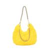 Bolso de Mujer Nuevo Diseño Nicho de Lujo Ligero Bolso de Axila de Felpa Moda Casual Cadena de Perlas Bolso de Hombro Bolso de Felpa Larga