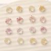 Câmelia de unha folha de ouro transparente rosa 8mm patch DIY puro quer acessórios de unha de menina material atacado