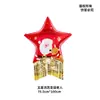Globo de Navidad de Papel de Aluminio Papá Noel Renos Navideños Muñeco de Nieve Árbol de Navidad Decoración de Dibujos Animados Inflable
