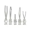 Ponta de Agulha de Metal em Forma de U Tubo Duplo Ponta de Injeção de Óleo/Multi-Tubo Opcional Mecânico Eletrônico Cabo de Conexão em Aço Inoxidável Multifuncional