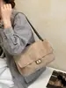 Bolso acolchado estilo Chanel 2026 nuevo, bolso de hombro, bolso de mano, casual, gamuza esmerilada, transfronterizo, gran capacidad