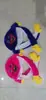 Gorra de felpa con orejas de conejo luminosas para apretar a mano, con bolsa de aire, orejas móviles, gorra de dibujos animados para padres e hijos
