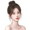 Peluca con flequillo para bebé para mujer, topper completo de cabello real para la frente y las patillas, disimula las entradas del cabello, postizo sin costuras