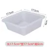 Cesta Plástica Pequeña para Guardar de Jardín de Infancia, Mini Cesta Cuadrada para Niños, Adecuada para Restaurantes de Hot Pot Picante