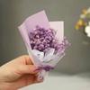 Mini ramo de gipsófila para bebé, hecho a mano, mini rosa de flores secas, flor eterna, regalo DIY, decoración de regalo de mano