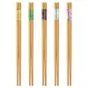 Palitos de Bambu de Alta Qualidade para Uso Doméstico, Modelo Novo, Resistentes a Mofo, Resistentes a Altas Temperaturas, Palitos de Cinco Cores, Palitos de Bambu Saudáveis e Puros Naturais