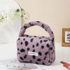 C Bolsa Cosmética Portátil de Pelúcia Leopardo Quente Transfronteiriça Bolsa de Armazenamento para Cuidados com a Pele de Viagem Bolsa de Armazenamento de Cosméticos de Viagem