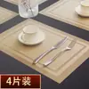 Manteles individuales de estilo occidental de lujo ligero para uso en el hogar y hoteles, modelo nuevo 2025 para platos, manteles aislantes del calor para mesa de PVC