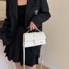 Bolsa de Mão com Design de Nicho Francês Verão 2025 Novo Estilo Bolsa de Ombro Único Transversal Bolsa Quadrada Pequena Texturizada para Senhora Bolsas