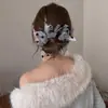 Goma para el pelo de malla con lazo de lunares estilo coreano para mujer, Cuerda para el pelo de estilo perezoso para coleta baja, Goma elástica para moño