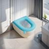 Cojín Impermeable para Asiento de Inodoro Cubierta de Silicona para Asiento de Inodoro para Todas las Estaciones Funda de Almohadilla para Asiento de Inodoro Doméstico