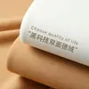 Camiseta de Manga Larga para Hombre de Otoño e Invierno Europeo y Americano, Nueva, Doble Cara, Relleno de Plumón, Transfronteriza, Cuello Medio Alto, Protección contra el Frío, Calidez con Terciopelo, Versátil, Capa Base
