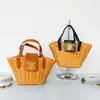 Bolso Tejido de Paja 2024 Bolso Tejido Bolso de Mano para Mujer Bolso Cruzado de Hombro Arco del Triunfo Esencial para Viajar Bolso Cruzado de Concha