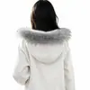 Suministro Directo de Fábrica Personalización Hebilla Desmontable Multicolor Ojal Universal para Chaquetas de Plumas Sudaderas Suéteres Adorno de Sombrero de Piel Sintética de Mapache