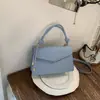 Bolso de mano simple de color liso estilo coreano, modelo nuevo 2026, bolso cruzado único de Instagram, bolso de hombro cuadrado pequeño elegante y con estilo para mujer