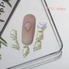 Broca de base plana transparente de color amarillo claro Aurora, suministro transfronterizo, arte de uñas de vidrio súper brillante LZ, broca de decoración de uñas de la misma forma