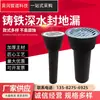 Grelha de Piso de Ferro Fundido com Sifão Profundo DN50-200 Grelha de Piso Rosqueada Grelha de Piso de Parede Lateral Anti-Retorno Anti-Odor Grelha de Piso para Tubo de Esgoto