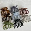 Pinza de Tiburón Nueva Gruesa de Ácido Acético Arlan Color Gelatina Lujo Ligero Alto Sentido Pinza para Agarrar Cabello Pinza de Agarre Elegante Coreana