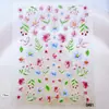 Adesivos para Nail Art Série Flores Coloridas de Primavera 5D Em relevo Versátil Flores Frescas Adesivos Doces para Unhas Adesivos para Planner
