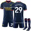 2627 Novo Modelo Nº. Camisa 7 Saka. 8 Odegaard Não. 41 Arroz Não. Uniforme de Futebol Yorkes Arsenal Away 14