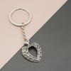 Llavero de Corazón con Alas de Pluma Plata Antigua Aleación Hueco Encanto para Bolso Shein Temu Aliexpress Amazon