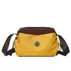 Bolsa Esportiva de Lona Xadrez Casual Simples Moda Bolsa de Ombro Único Feminina Leve Impermeável Bolsa Transversal Multicamadas Versátil