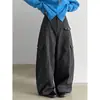 Pantalones de trabajo de diseño estilo americano Luxi para mujer, nuevos pantalones de pierna ancha de moda para otoño, pantalones casuales holgados curvos W9811