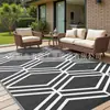 E-commerce Transfronteiriço Tapete de Pátio de Jardim Tapete Decorativo para Jardinagem Dobrável Dupla Utilização Tapete Externo para RV Tapete Tecido de PP