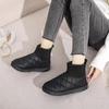 Inverno novas botas de neve para mulheres 2023 forrado de lã engrossado algodão feminino ervilhas sapatos elásticos meias curtas botas entrega de uma peça