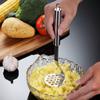 Prensa de patatas de acero inoxidable, herramienta de cocina para el hogar, prensa de patatas, machacador manual