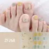 Pegatinas para Uñas de los Pies con Patrón Estéreo Zf Parche de Manicura Imitación Diamante 3D Impermeable Larga Duración Blanqueador Parche Completo para Uñas de los Pies Producto Terminado