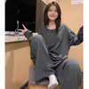 Pijamas Derong para Mulheres no Outono e Inverno, Estilo Coreano de Alta Qualidade Estilo Ins para Meninas Aconchegante e Espessado Escovado Roupas de Casa para Primavera e Outono
