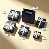 En Stock Caja de Joyería con Tapa y Base de Moño Caja de Almacenamiento para Pulseras y Collares Exquisita Caja de Regalo para Empaque de Joyería de Aretes Wholesale