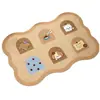 Alfombra de baño de tierra de diatomeas de dibujos animados, alfombra antideslizante para la entrada del baño, alfombra gruesa para el pie del lavabo del hogar