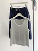 Regata de acetato, linho e liocel para mulheres, primavera/verão, design de linha média, camisola Tencel, corte solto, camisa base listrada versátil