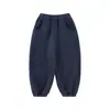 Calça Jogger Grossa Masculina de Lã Cor Sólida Inverno Fofa à Prova de Vento Quente