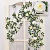 Enredadera de Rosas Simulada de Alta Gama, Enredadera Artificial de Flores Estilo Jardín, Arco de Pared, Envoltura para Tuberías Colgantes, Enredadera Decorativa para Cubrir y Decorar
