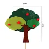 Decoração de Bolo para Assar Série Zoo Micro Paisagem Enfeites Criativos Macaco Fofo Plug-in Luz Noturna 2