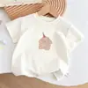 Conjunto de Verano para Niñas con Dibujos de Cachorros de Manga Corta Conjunto Casual para Salir para Bebés con Pantalones Retro de Lunares Anti-Mosquitos