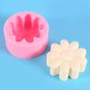 Ferramentas de cozimento de bolo DIY série de flores tridimensionais bolo de bolo de feijão mung sorvete padrão bolo de lua ferramenta de moagem de silicone