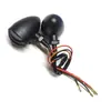 Seta retrô para motocicleta CG125 modificada Luz de seta Harley carro elétrico 12V luz de direção de cruzeiro luz de grade