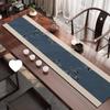 Bandera de Mesa Nuevo Tapete de Té Chino Estilo Chino Clásico Tapete de Mesa de Té Zen Impermeable Absorbente con Forma Especial