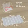 Caixa Organizadora Destacável com 28 Compartimentos, Caixa Plástica Transparente para Ferramentas de Ferragem, Caixa Plástica Display para Nail Art, Caixa para Peças de Joias e Acessórios