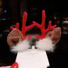 Pasador de Navidad diadema festiva pasador de asta de ciervo accesorios para el cabello de mujer para disfraz de Navidad